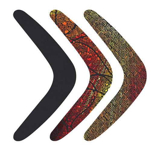 1Cardboard Scratchart Boomerangs Pkt 30